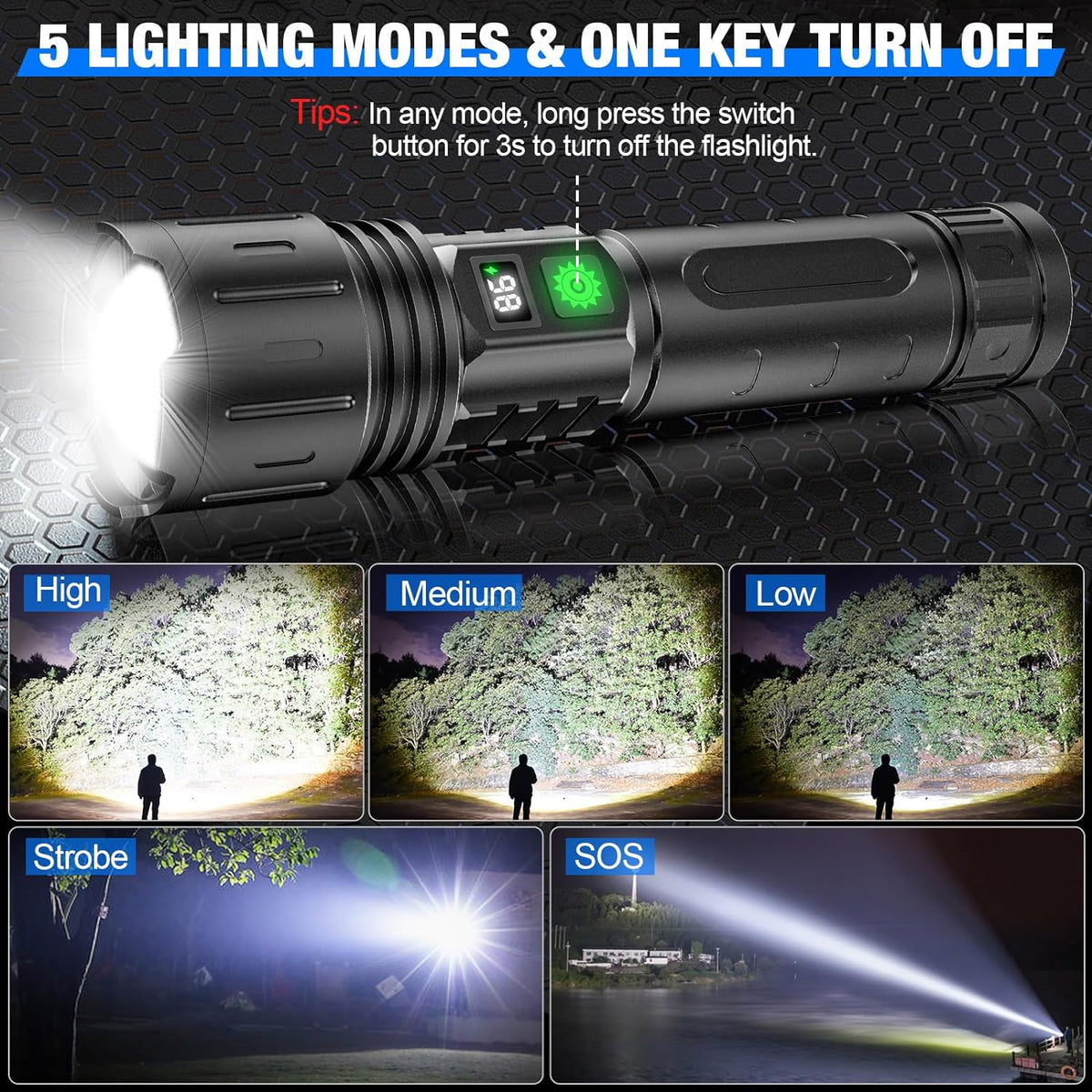 Φακός 100.000 Lumen