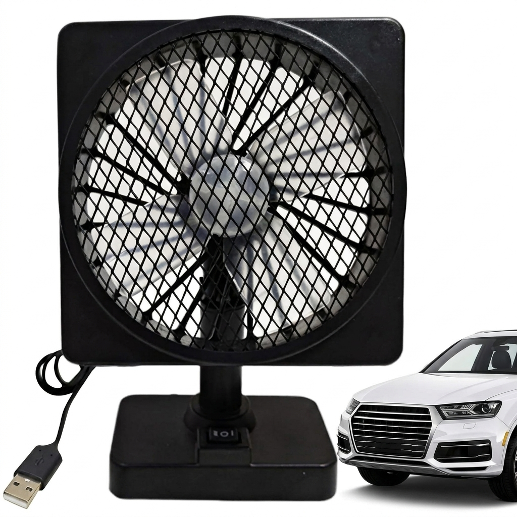 Φορητός Ανεμιστήρας Δρόσου Αυτοκινήτου 12V με Περιστροφή 360°