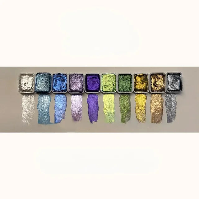 Σετ Περλέ Χρωστικών σε Σκόνη - 20 Καλλιτεχνικές Αποχρώσεις Νερομπογιάς