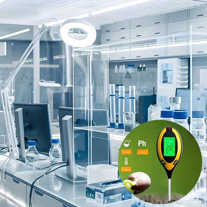 Επαγγελματικό Μετρητής Υγρασίας Εδάφους 4 σε 1 για Φροντίδα Κήπου