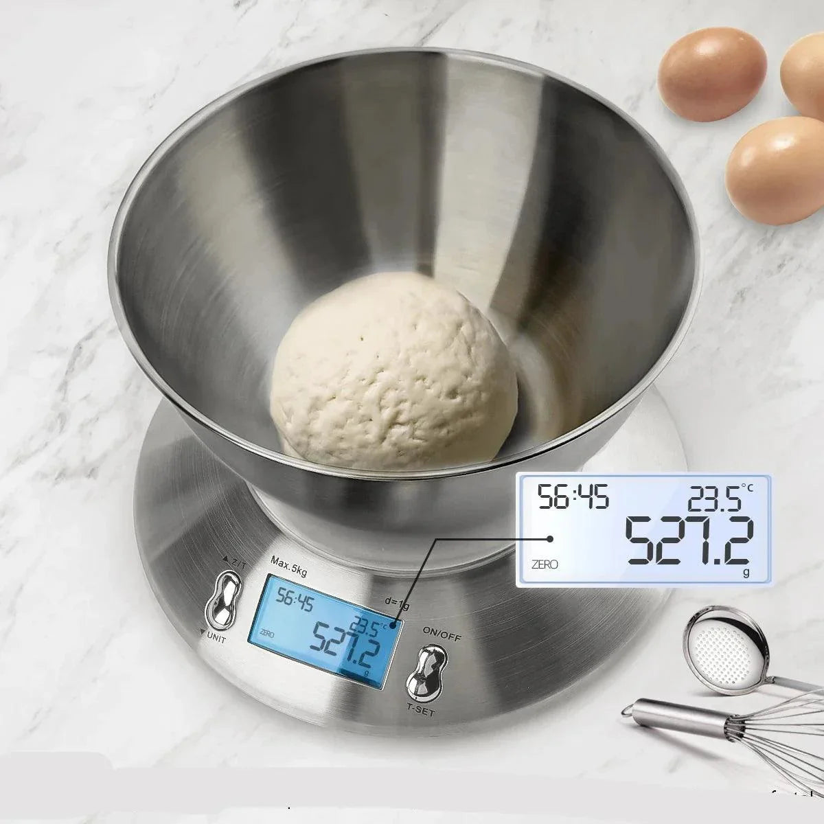 Ψηφιακή ζυγαριά κουζίνας 5 Kg