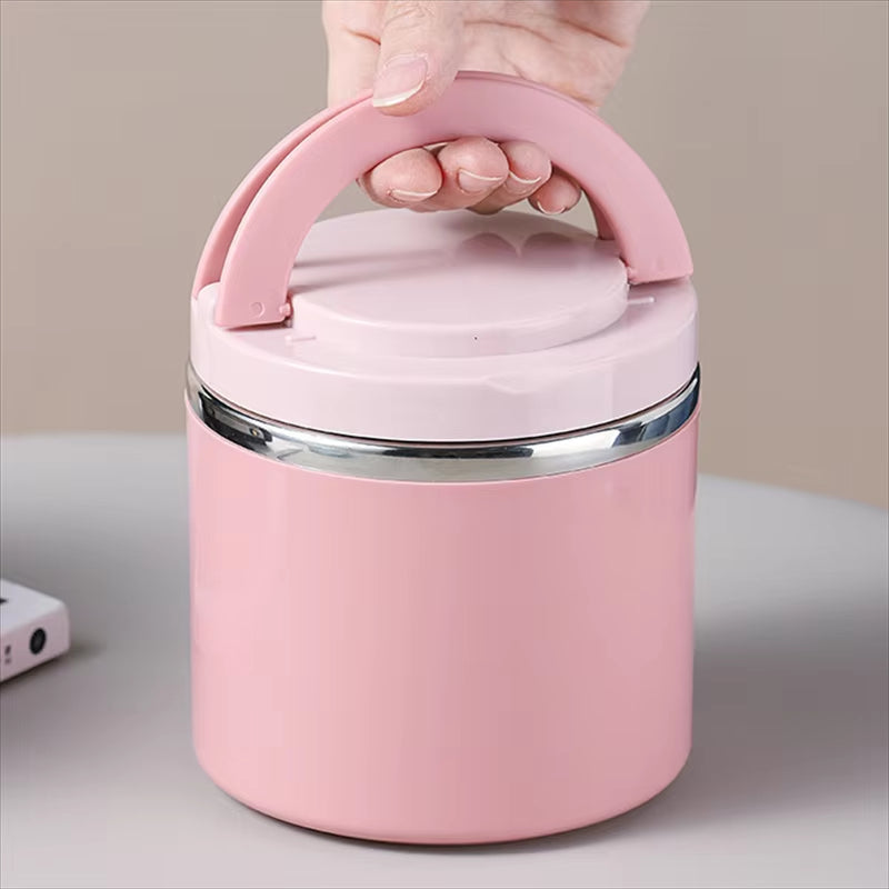 Ανοξείδωτο Θερμικό Δοχείο Φαγητού 630Ml ή 1000ml Με Στεγανό Διπλό Τοίχωμα Διατηρεί το Φαγητό Ζεστό