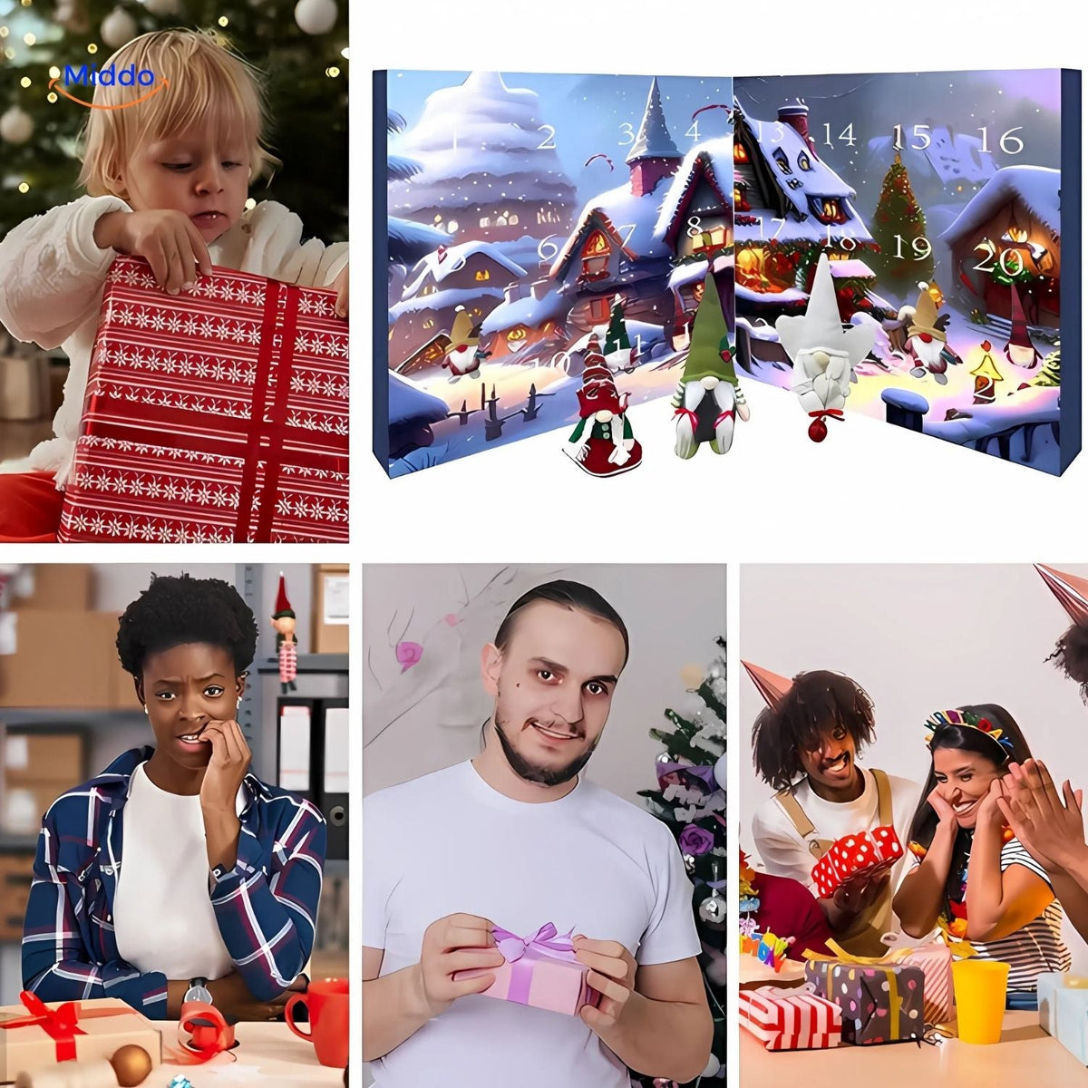 Λούτρινο Ημερολόγιο Αντίστροφης Μέτρησης Advent με Νάνους | Χριστουγεννιάτικο Δώρο