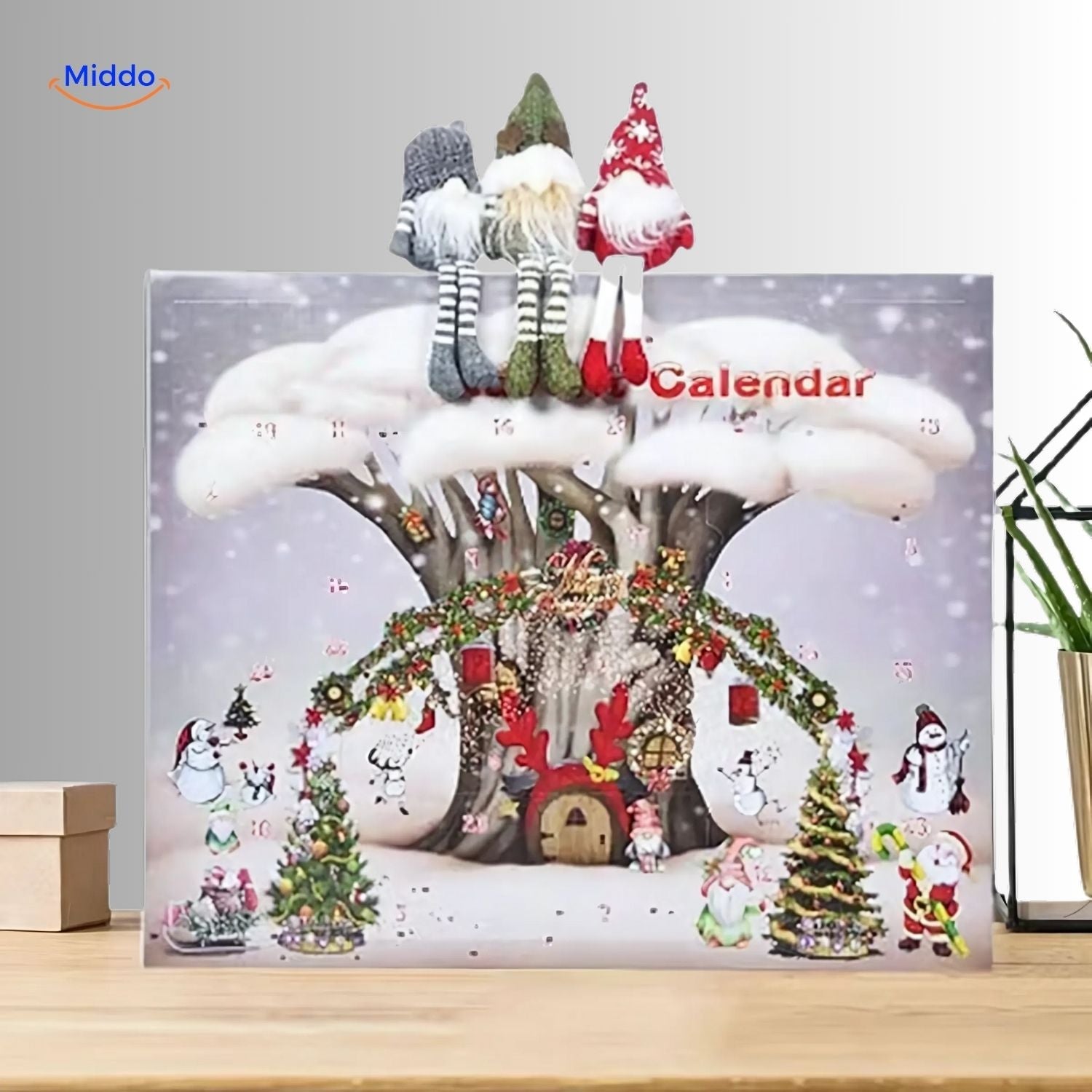 Λούτρινο Ημερολόγιο Αντίστροφης Μέτρησης Advent με Νάνους | Χριστουγεννιάτικο Δώρο