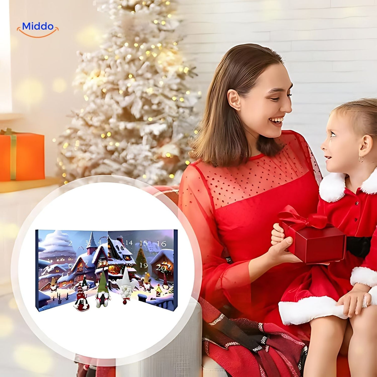Λούτρινο Ημερολόγιο Αντίστροφης Μέτρησης Advent με Νάνους | Χριστουγεννιάτικο Δώρο