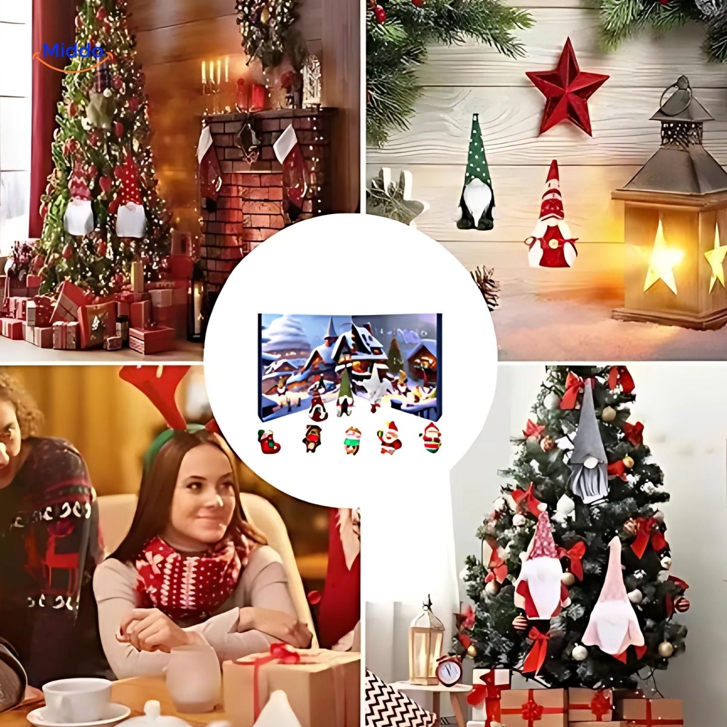 Λούτρινο Ημερολόγιο Αντίστροφης Μέτρησης Advent με Νάνους | Χριστουγεννιάτικο Δώρο