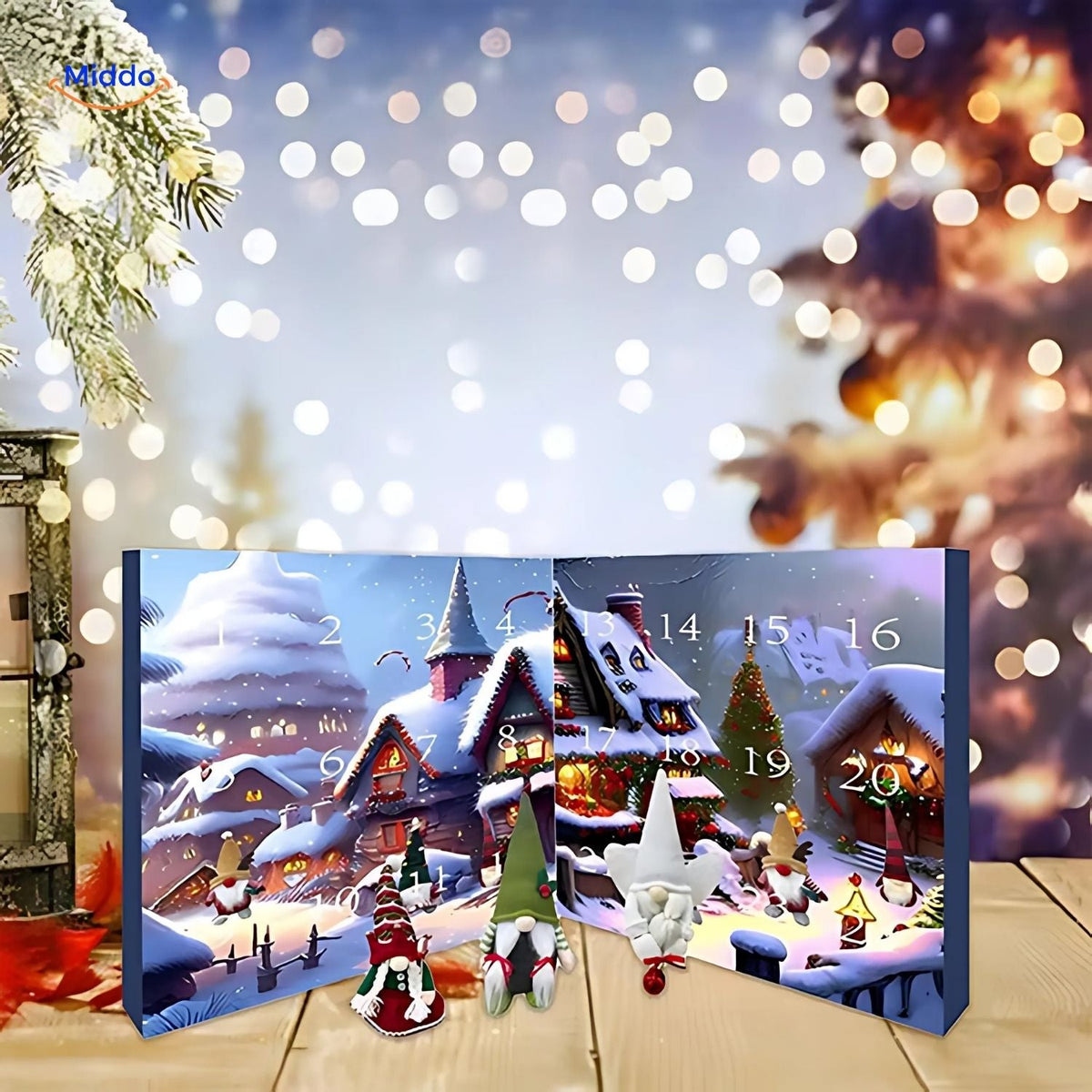 Λούτρινο Ημερολόγιο Αντίστροφης Μέτρησης Advent με Νάνους | Χριστουγεννιάτικο Δώρο
