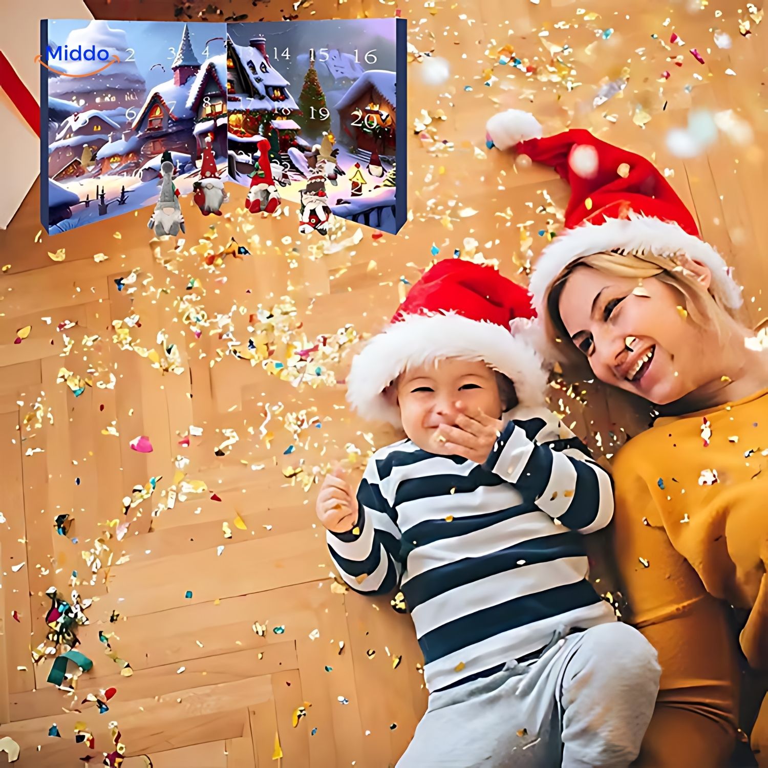 Λούτρινο Ημερολόγιο Αντίστροφης Μέτρησης Advent με Νάνους | Χριστουγεννιάτικο Δώρο