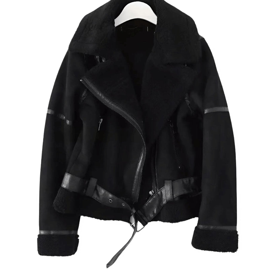 Γυναικείο Τζάκετ Aviator με Επένδυση Shearling