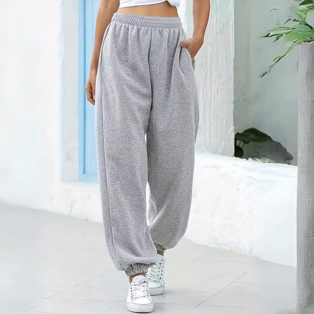 Γυναικεία Φόρμα Baggy Ψηλόμεση σε Φαρδιά Γραμμή για Ελευθερία Κινήσεων και Casual Εμφανίσεις