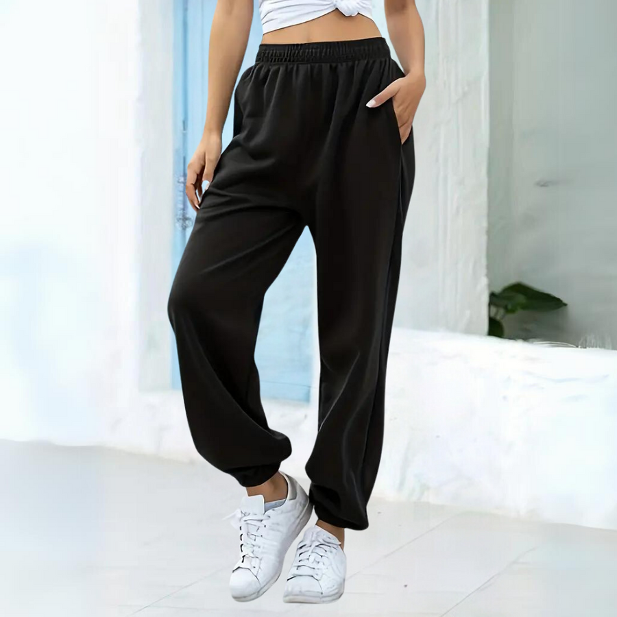 Γυναικεία Φόρμα Baggy Ψηλόμεση σε Φαρδιά Γραμμή για Ελευθερία Κινήσεων και Casual Εμφανίσεις