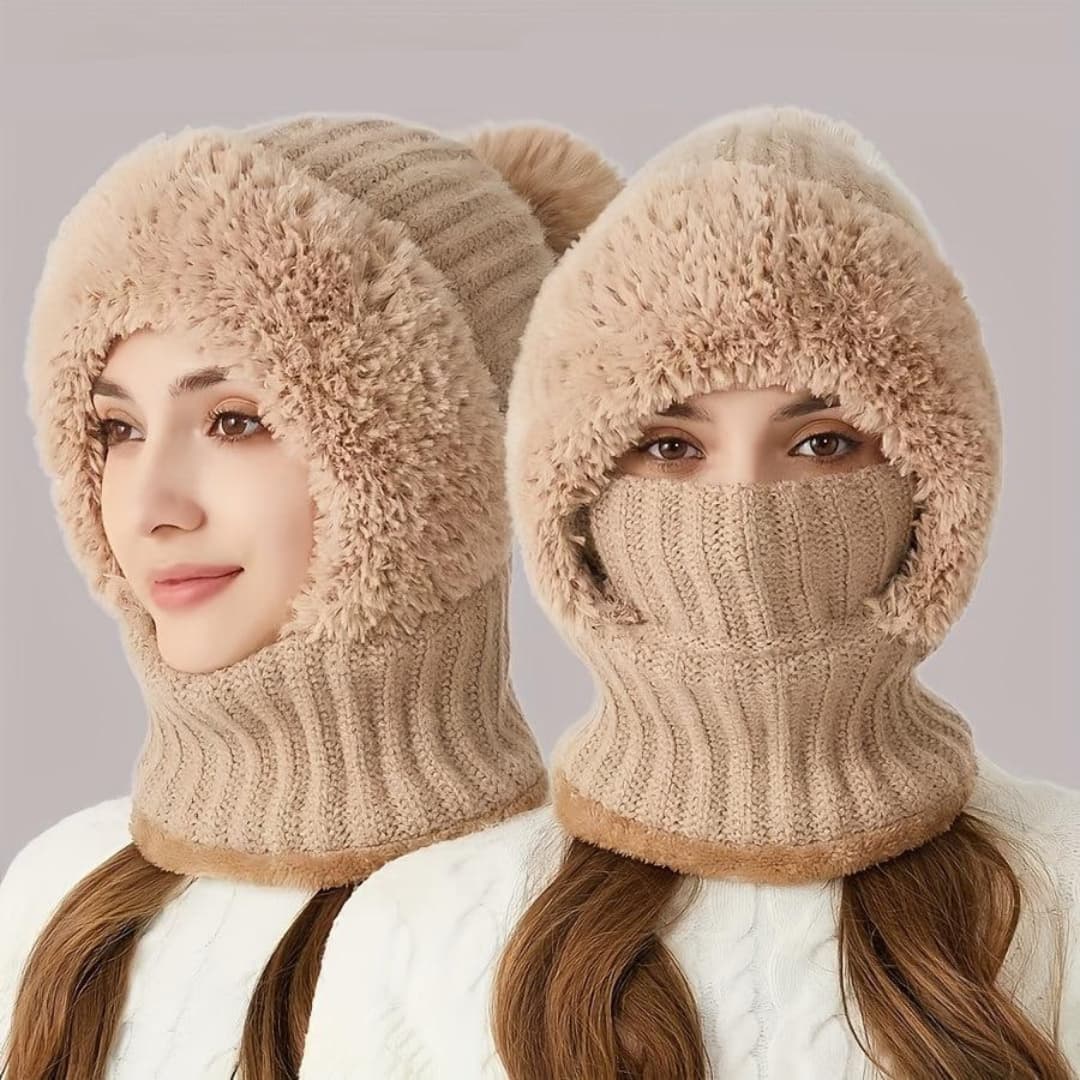 Αντιανεμική Ρυθμιζόμενη Μάσκα Σκι Balaclava από Fleece Sherpa με Περικαταστρωματική Λαιμού