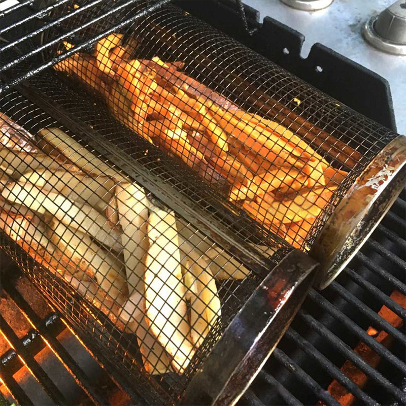 Καλάθι ψησίματος BBQ | Περιστροφή 360° | Ομοιόμορφη θερμότητα | Σχεδιασμός από ανοξείδωτο ατσάλι