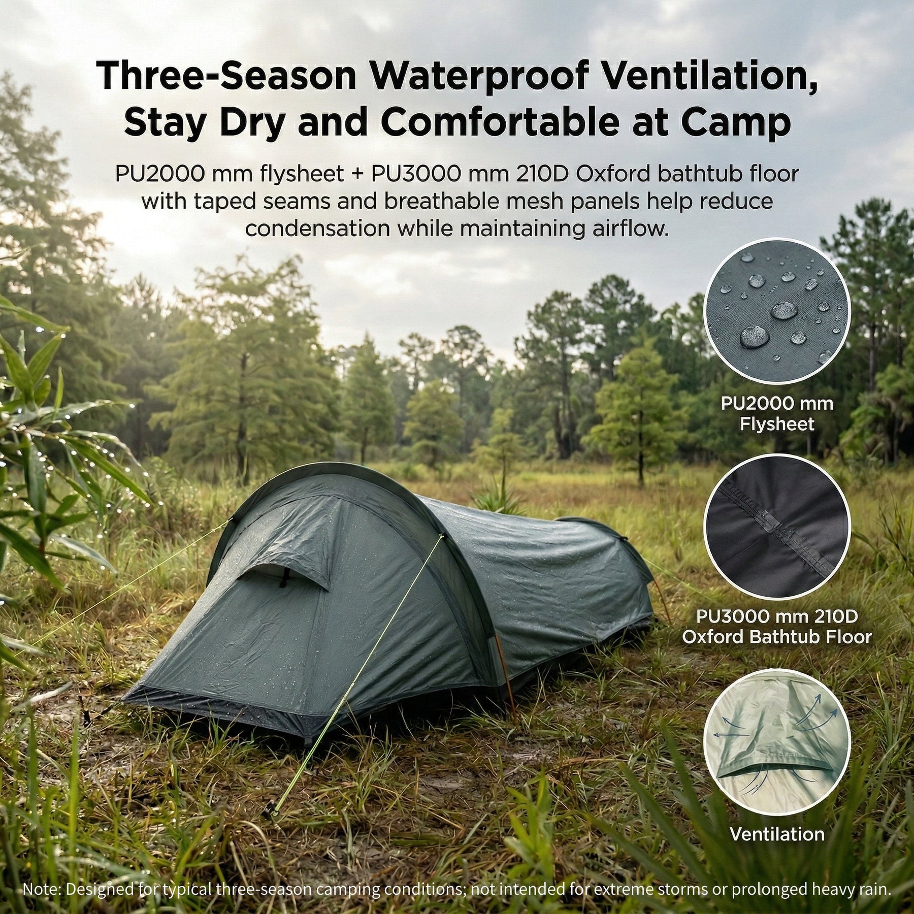 Εξαιρετικά Ελαφριά Σκηνή Bivy για Πεζοπορία & Κάμπινγκ