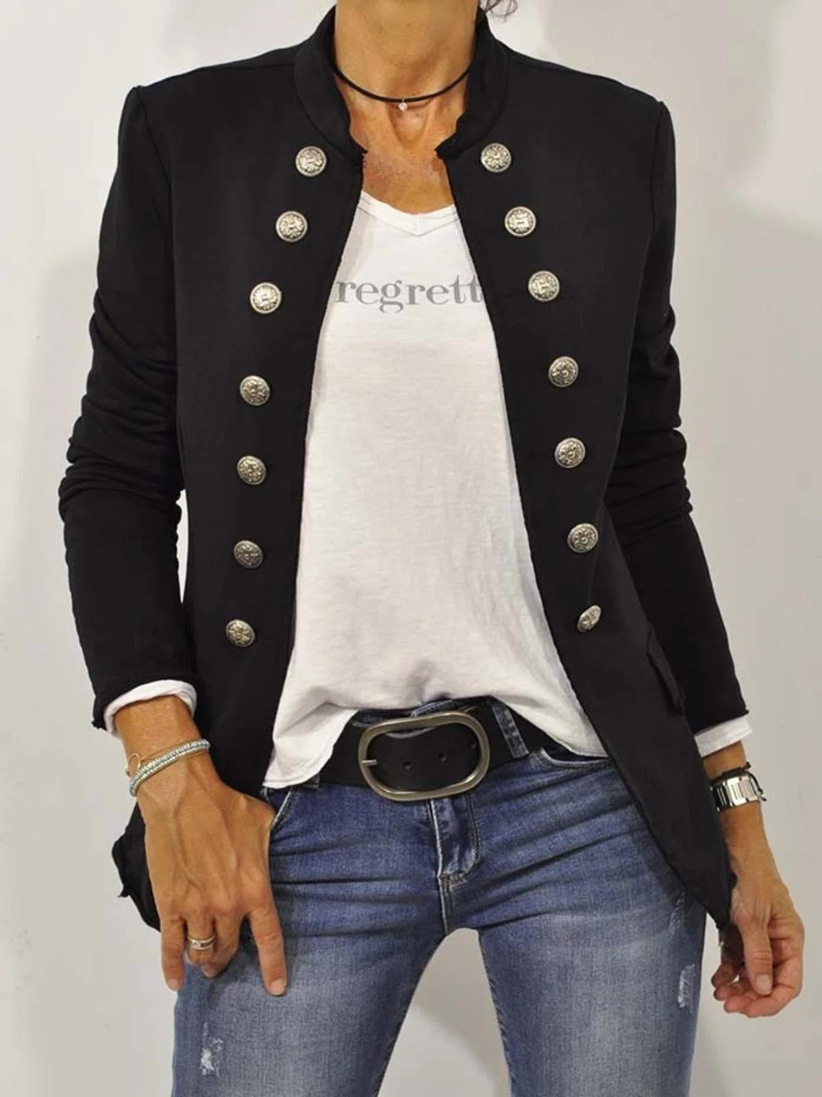 Γυναικείο Σακάκι Blazer σε Στρατιωτικό Στυλ