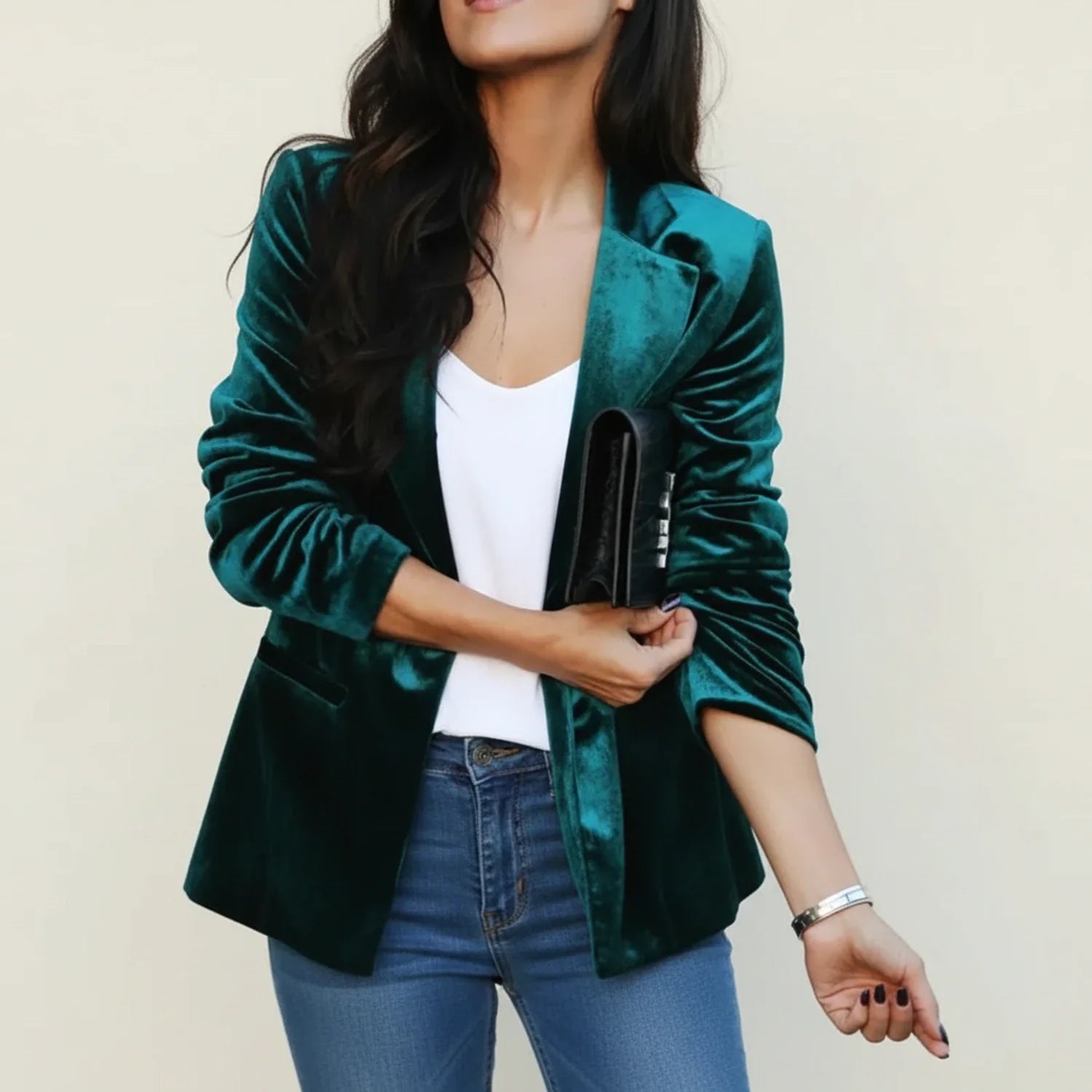 Γυναικείο Κλασικό Βελούδινο Σακάκι Blazer