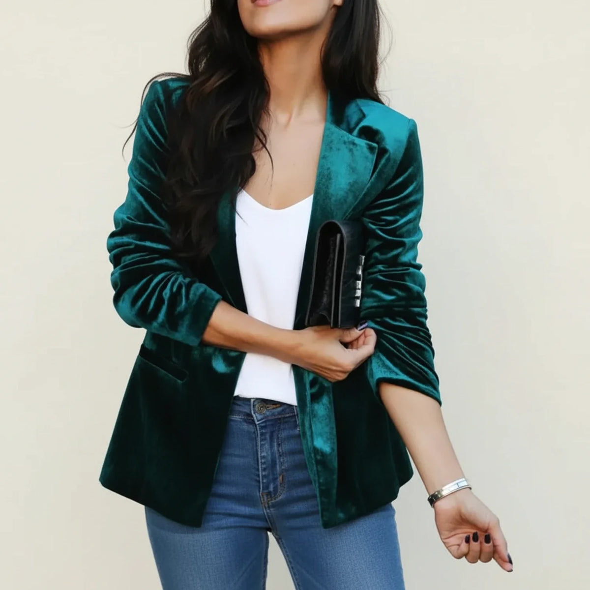 Γυναικείο Κλασικό Βελούδινο Σακάκι Blazer