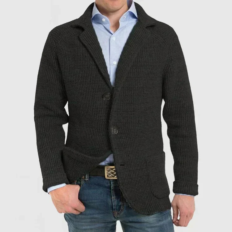 Ανδρικό Πλεκτό Σακάκι Blazer με Δύο Κουμπιά