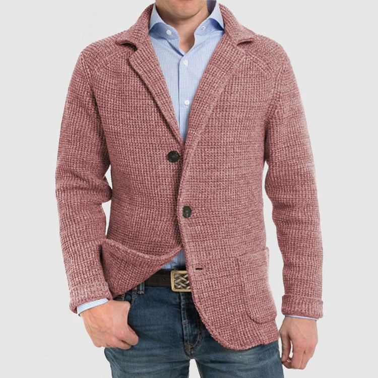 Ανδρικό Πλεκτό Σακάκι Blazer με Δύο Κουμπιά