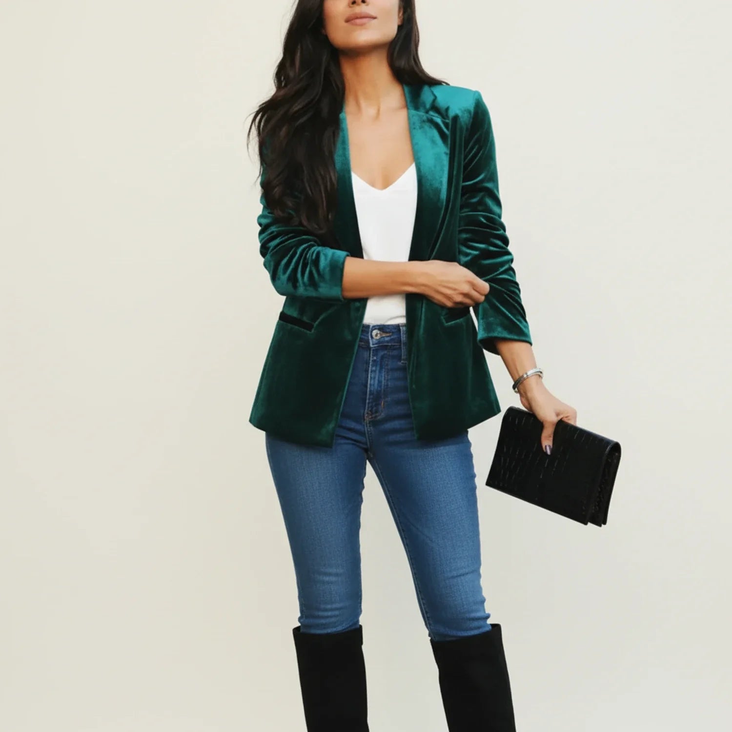 Γυναικείο Κλασικό Βελούδινο Σακάκι Blazer