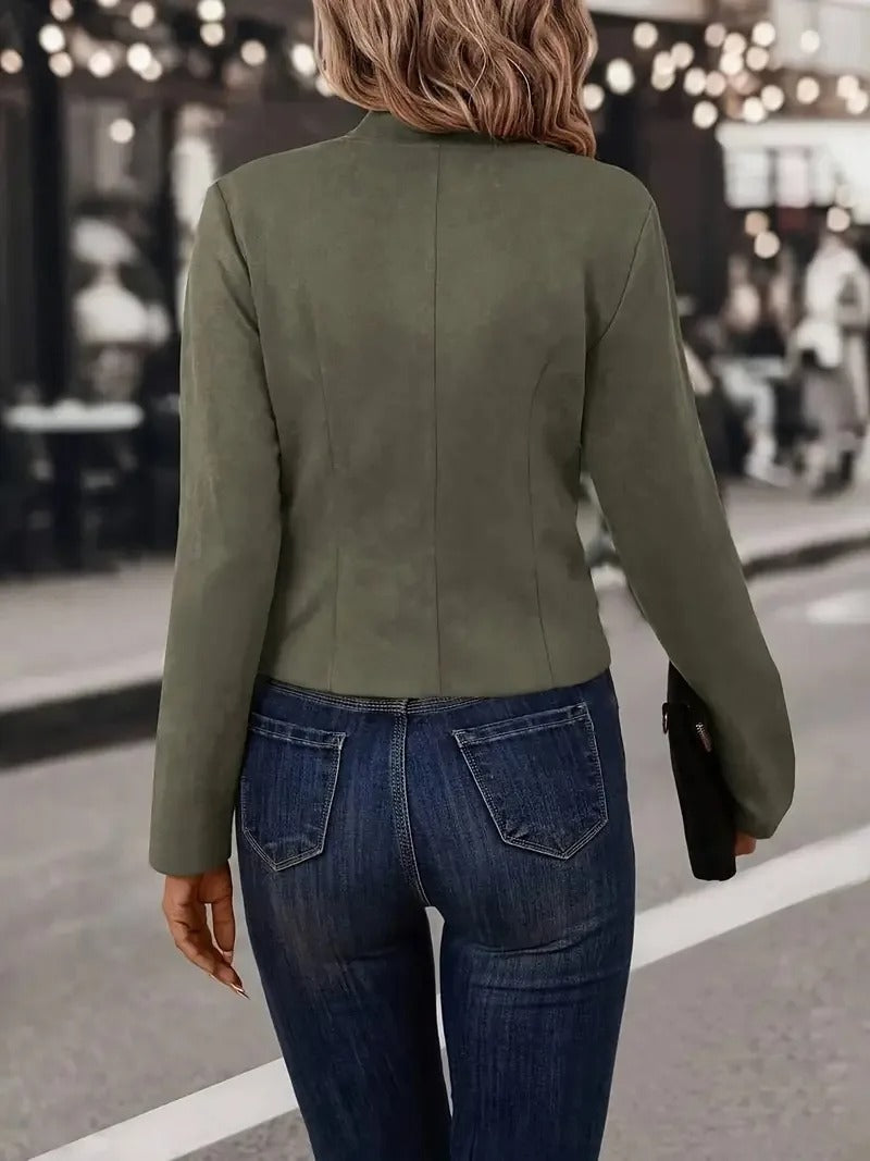 Μικρό Σταυρωτό Σακάκι Blazer