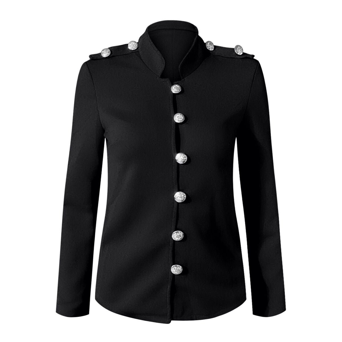 Γυναικείο Σακάκι Blazer Μεσάτο με Κουμπιά Μπροστά