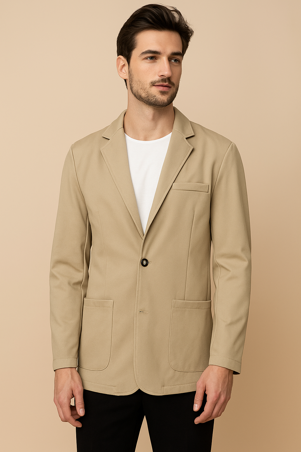 Ανδρικό Κοτλέ Σακάκι Blazer με Πέτο Notch