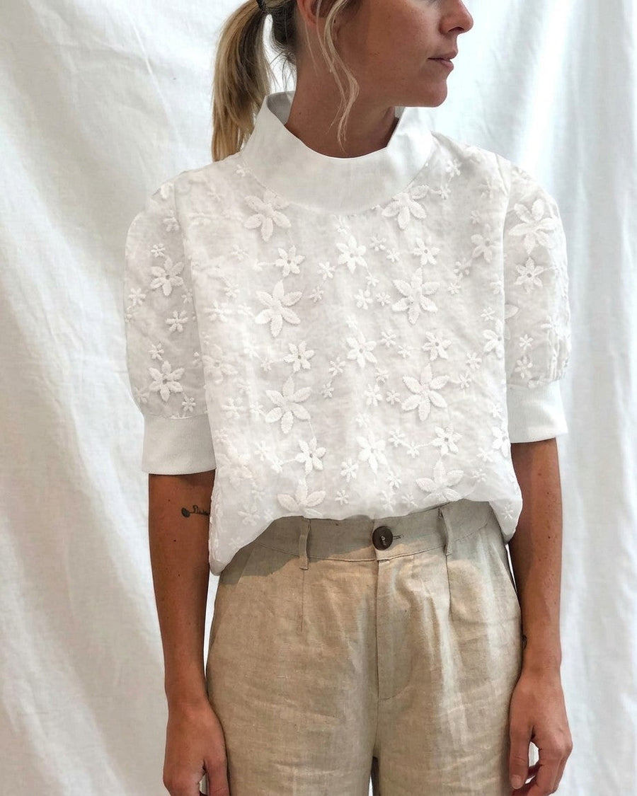 Γυναικεία Κεντητή Μπλούζα Blouson