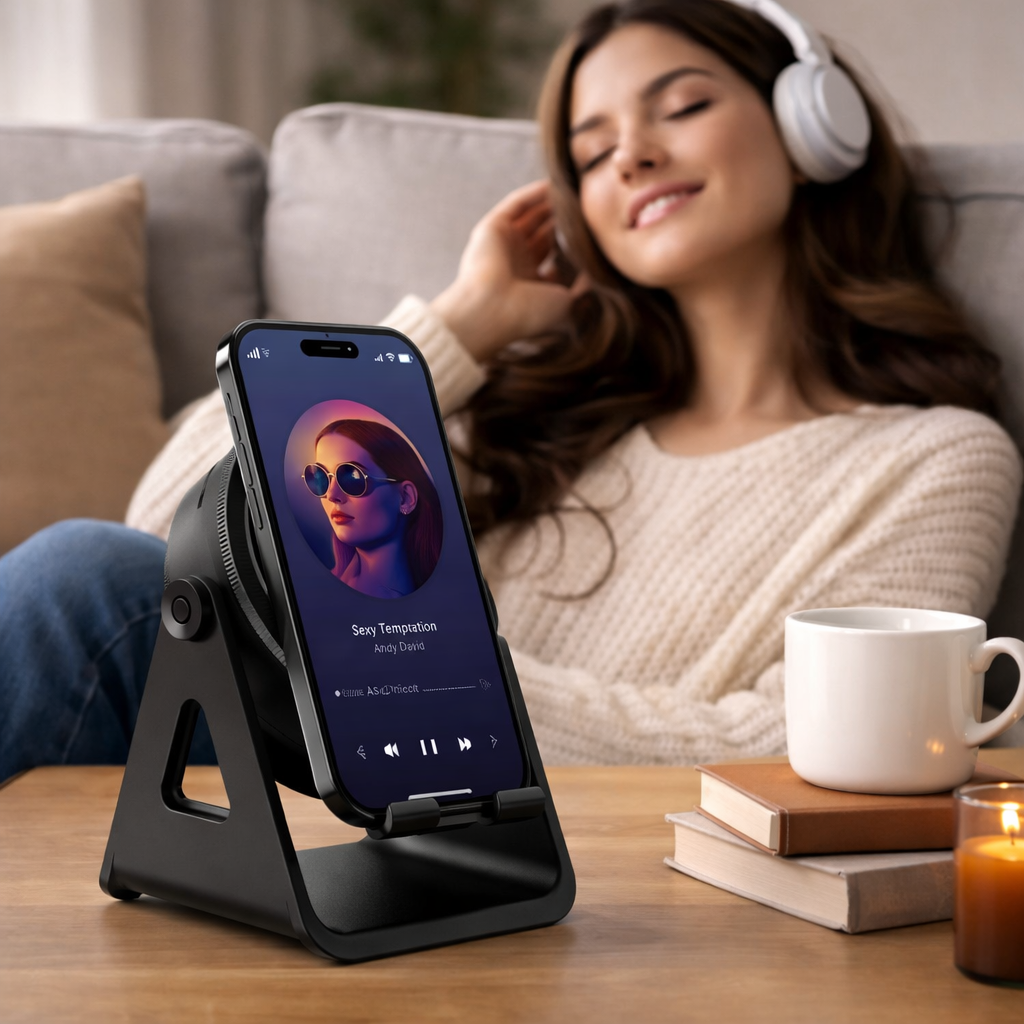 Ηχείο Bluetooth και Βάση Κινητού με Επαγωγική Ασύρματη Φόρτιση