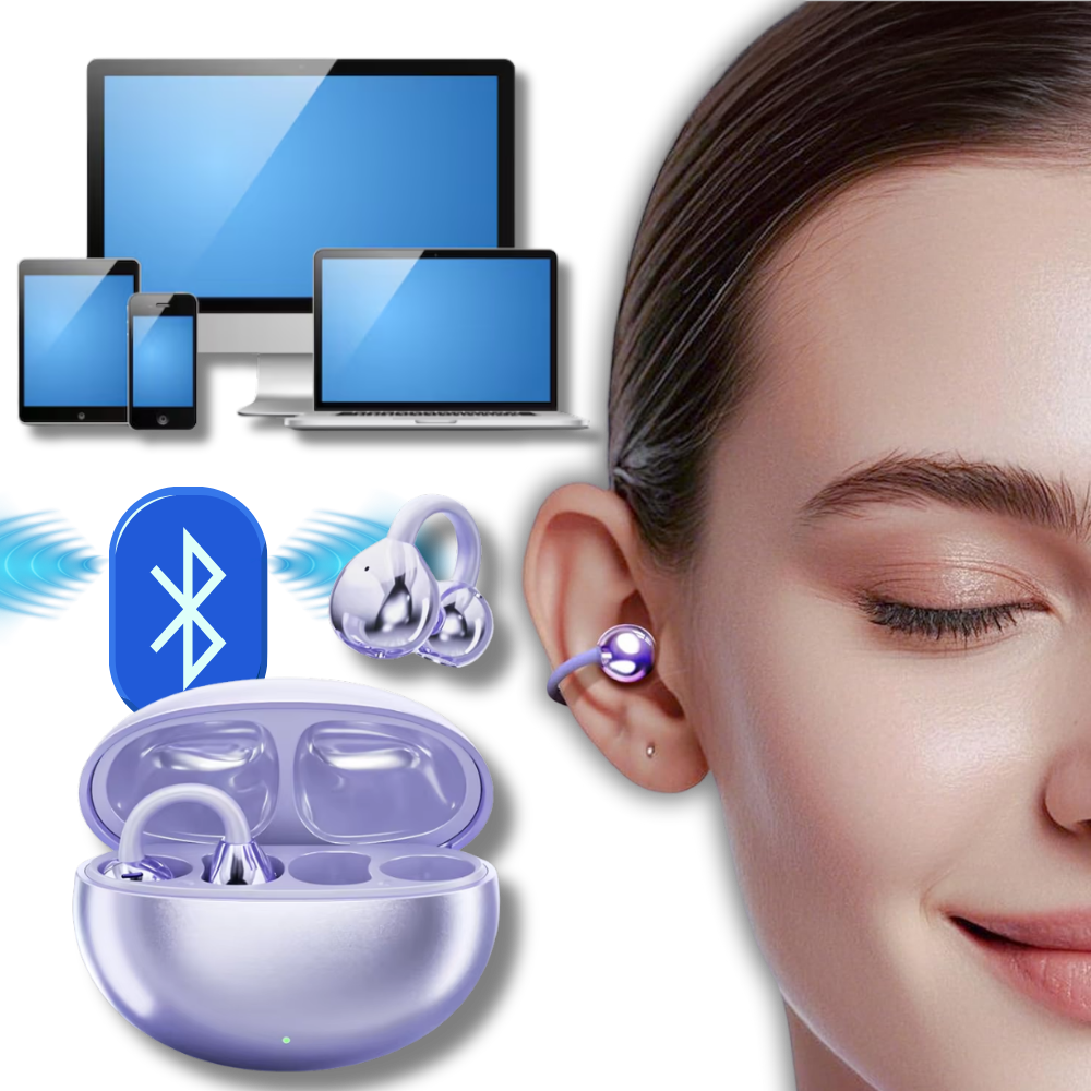Ασύρματα Ακουστικά Bluetooth Clip-On Ανοιχτού Τύπου με Καθαρό Ήχο