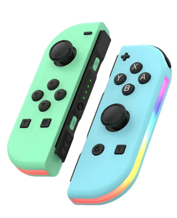 Ασύρματο Χειριστήριο Bluetooth Joystick για Switch με LED και Μοναδικά Χρώματα