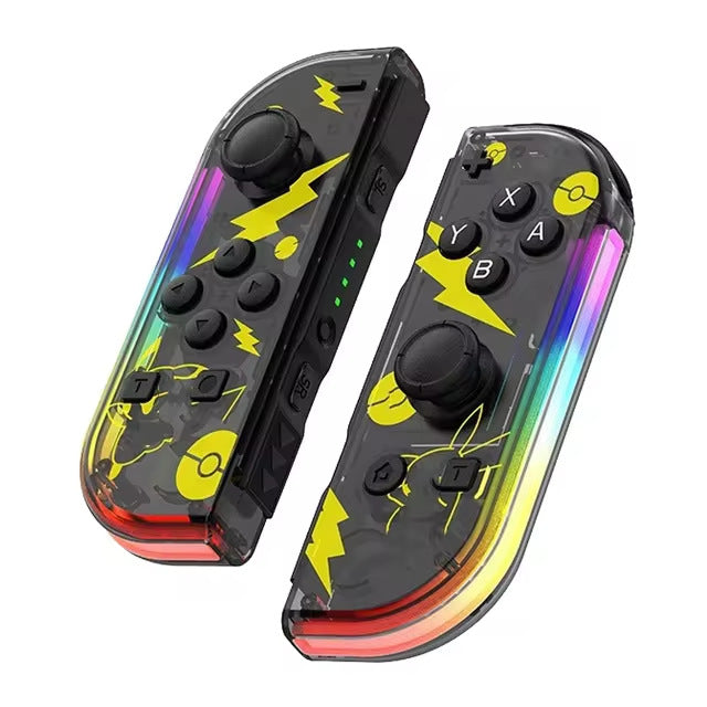 Ασύρματο Χειριστήριο Bluetooth Joystick για Switch με LED και Μοναδικά Χρώματα