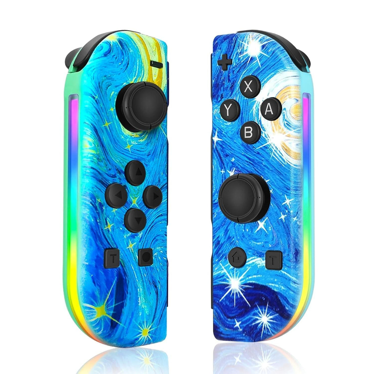 Ασύρματο Χειριστήριο Bluetooth Joystick για Switch με LED και Μοναδικά Χρώματα