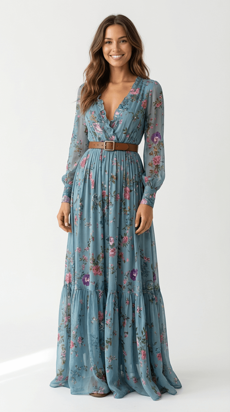 Boho Maxi Φόρεμα