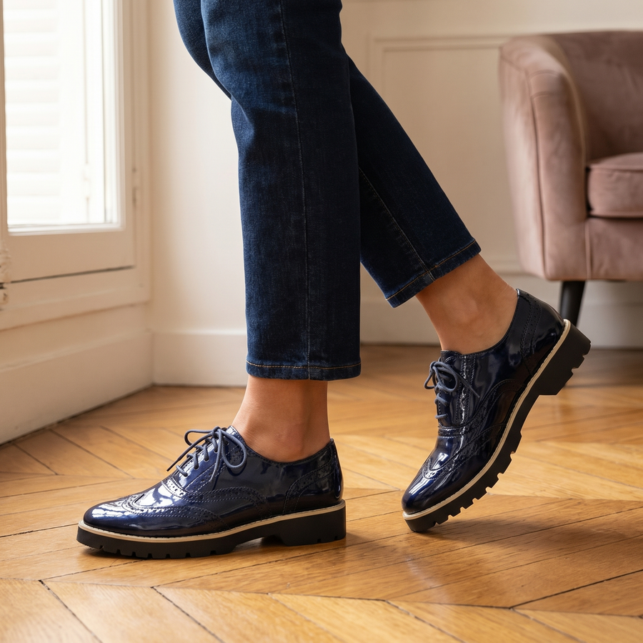 Γυναικεία Λουστρίνι Παπούτσια Brogue | Στυλ Oxford | Άνετη Εφαρμογή για Όλη την Ημέρα