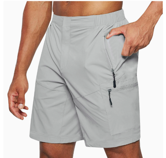 Ανδρικό σορτς Cargo με τσέπες με φερμουάρ