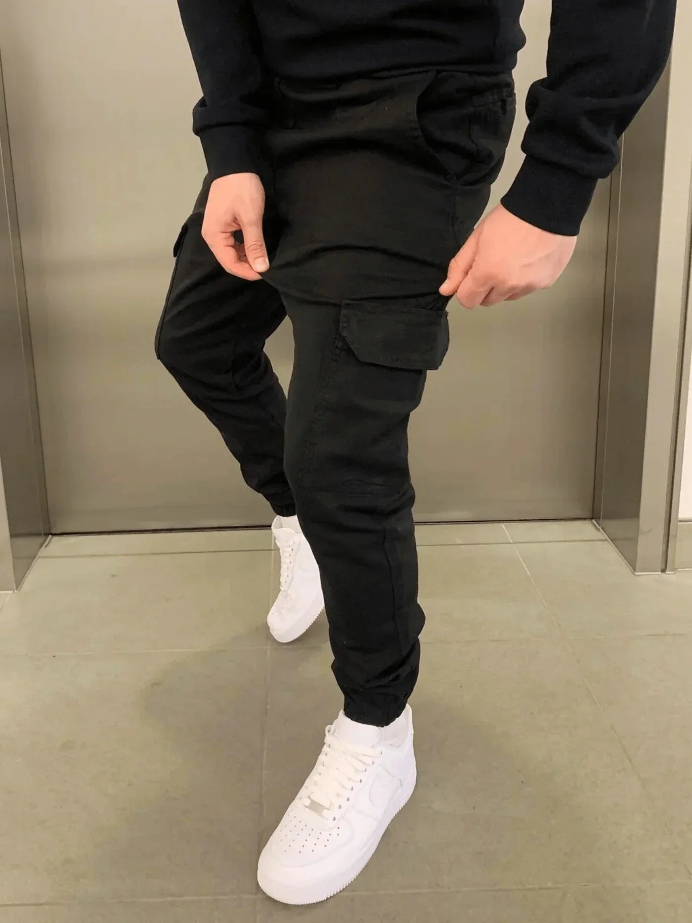 Ανδρικό Παντελόνι Cargo Slim-Fit