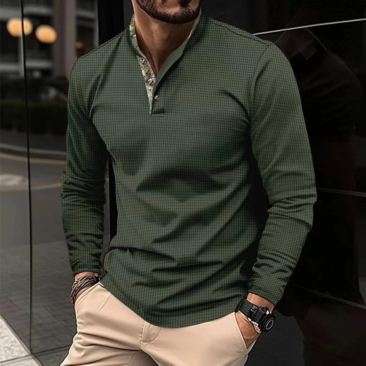 Ανδρικό Casual Πουκάμισο Slim-Fit