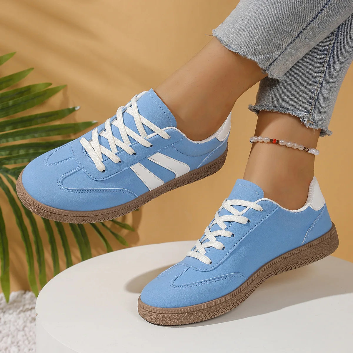 Γυναικεία Casual Sneakers με Κορδόνια