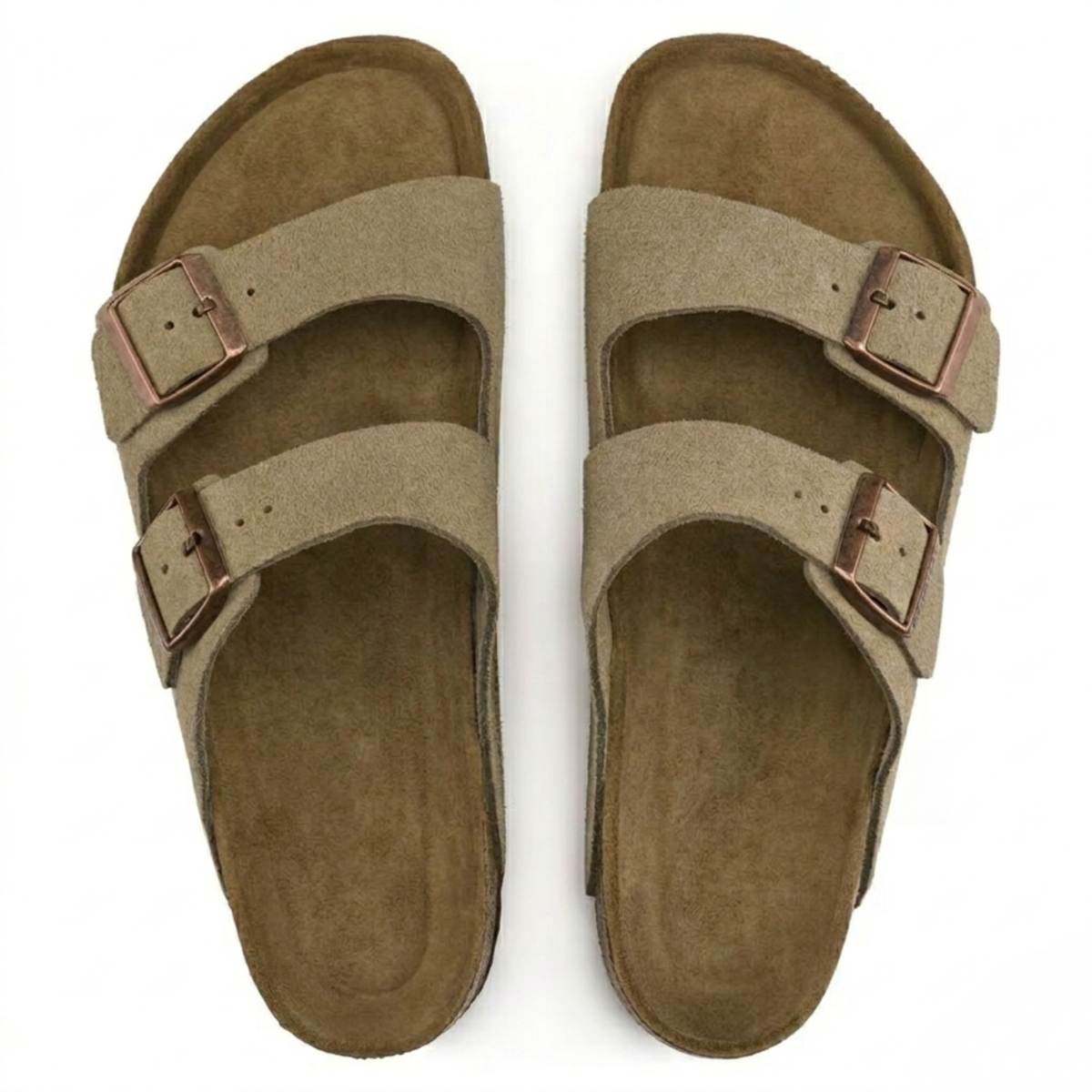 Casual Σανδάλια από Καστόρι σε Taupe Χρώμα με Μαλακό Ανατομικό Πάτο
