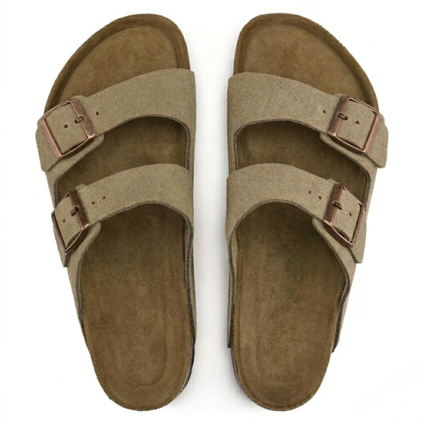 Casual Σανδάλια από Καστόρι σε Taupe Χρώμα με Μαλακό Ανατομικό Πάτο