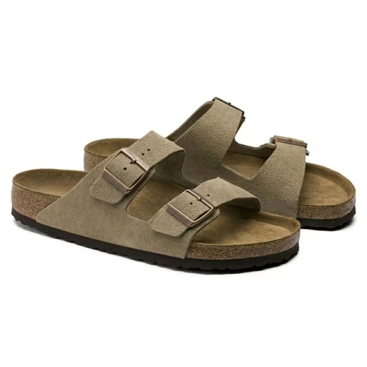 Casual Σανδάλια από Καστόρι σε Taupe Χρώμα με Μαλακό Ανατομικό Πάτο