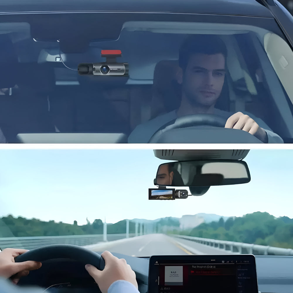 Κάμερα αυτοκινήτου Dashcam 1080P ευρυγώνια με διπλή εγγραφή