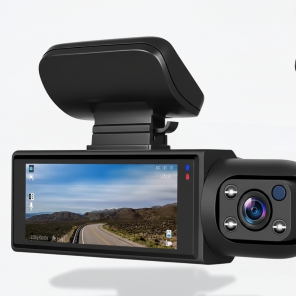 Dashcam Κάμερα Αυτοκινήτου 3 Καναλιών Full HD με Κάμερα Οπισθοπορείας και Νυχτερινή Όραση