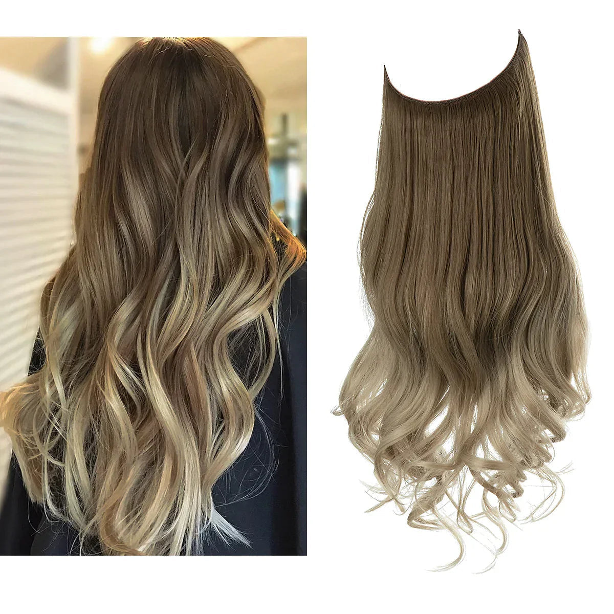 ΕExtensions Μαλλιών Clip-in – 100% Φυσική Τρίχα για Φυσικό Αποτέλεσμα σε Μήκη 16-22 Ιντσών – Ιδανικά για Άμεσο Πλούσιο Όγκο και το Επιθυμητό Μήκος για Κάθε Περίσταση