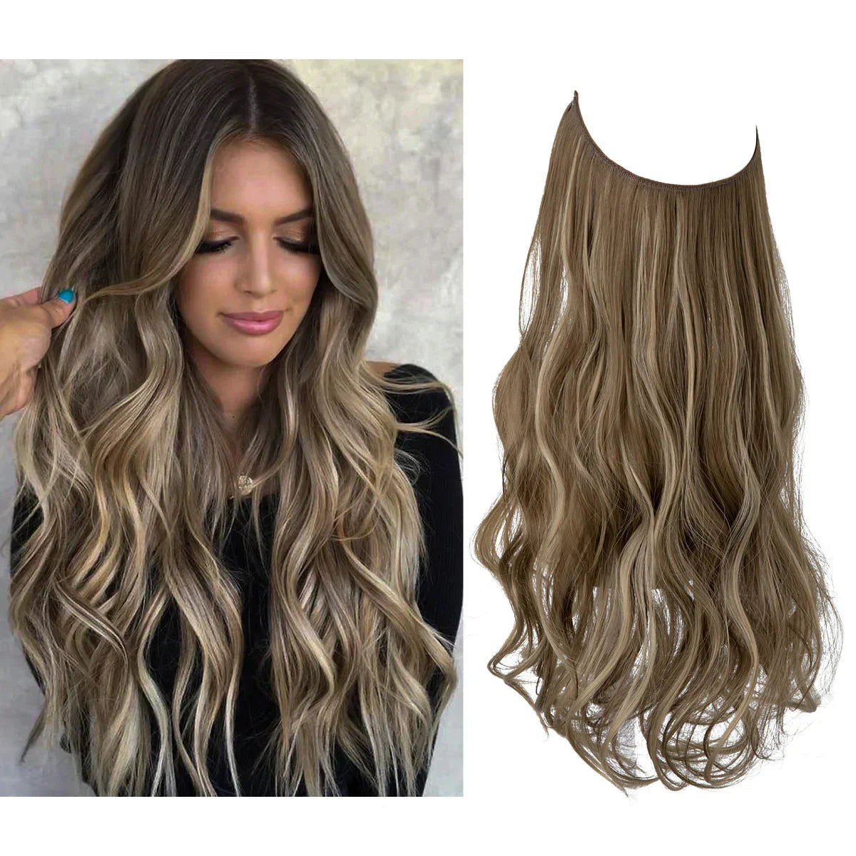 ΕExtensions Μαλλιών Clip-in – 100% Φυσική Τρίχα για Φυσικό Αποτέλεσμα σε Μήκη 16-22 Ιντσών – Ιδανικά για Άμεσο Πλούσιο Όγκο και το Επιθυμητό Μήκος για Κάθε Περίσταση