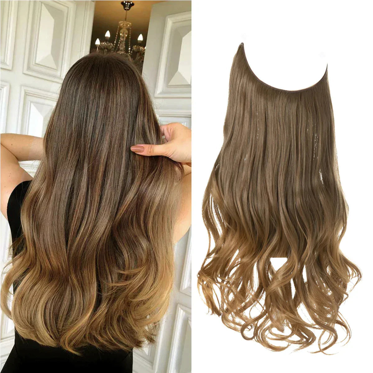 ΕExtensions Μαλλιών Clip-in – 100% Φυσική Τρίχα για Φυσικό Αποτέλεσμα σε Μήκη 16-22 Ιντσών – Ιδανικά για Άμεσο Πλούσιο Όγκο και το Επιθυμητό Μήκος για Κάθε Περίσταση