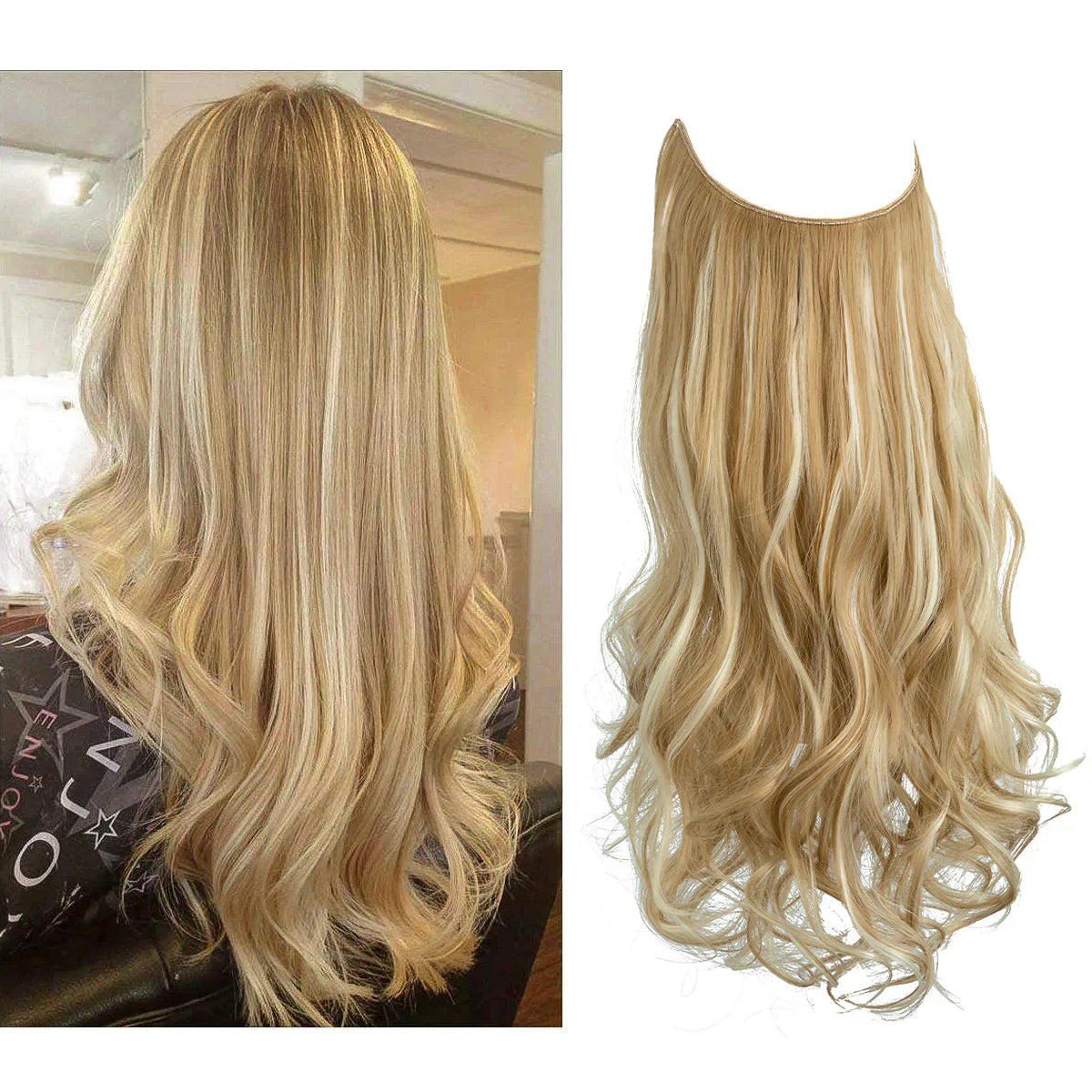 ΕExtensions Μαλλιών Clip-in – 100% Φυσική Τρίχα για Φυσικό Αποτέλεσμα σε Μήκη 16-22 Ιντσών – Ιδανικά για Άμεσο Πλούσιο Όγκο και το Επιθυμητό Μήκος για Κάθε Περίσταση