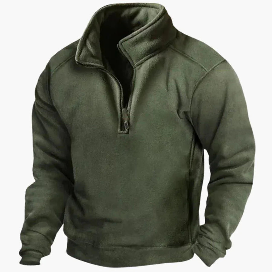 Ανδρική Ζακέτα Fleece με Μισό Φερμουάρ