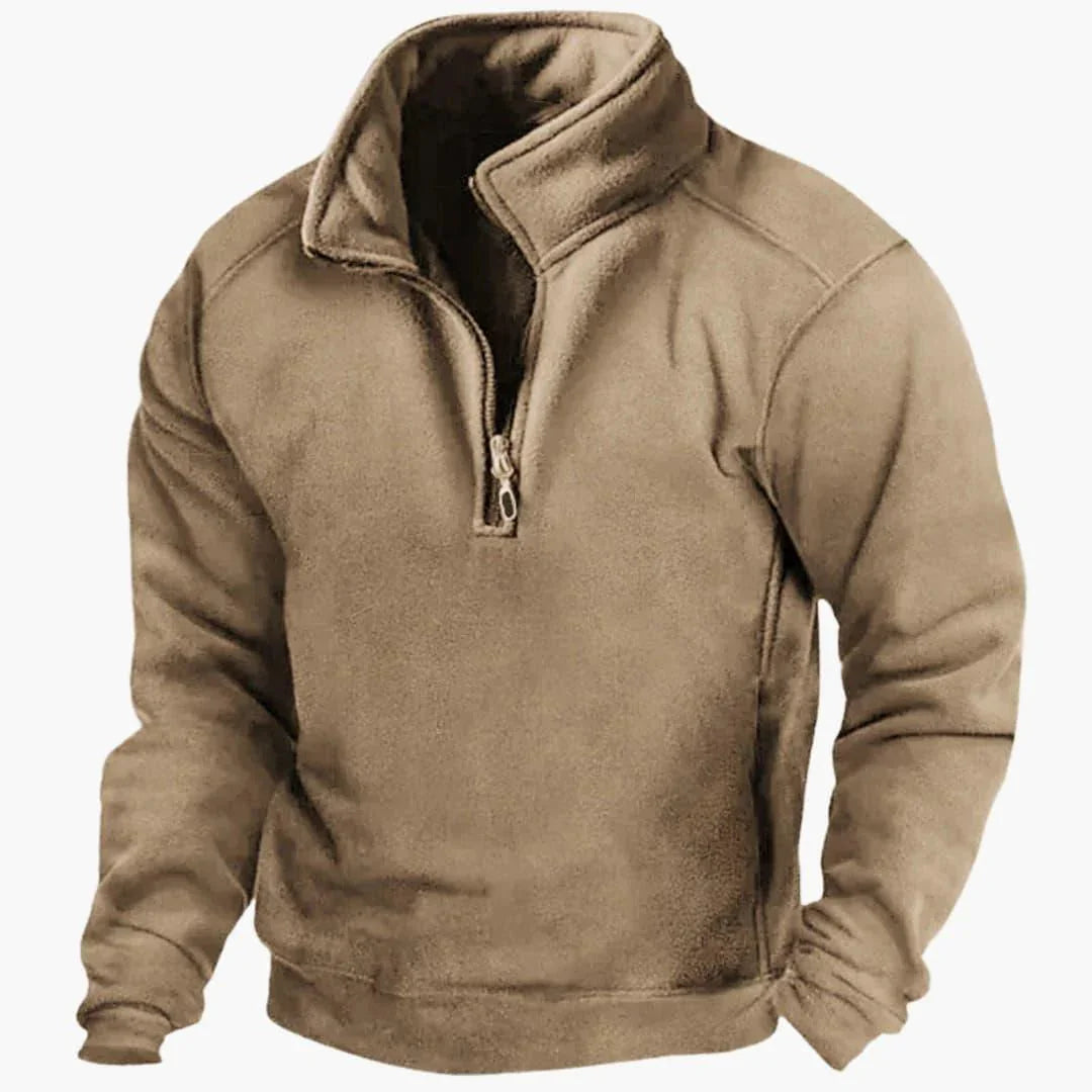 Ανδρική Ζακέτα Fleece με Μισό Φερμουάρ